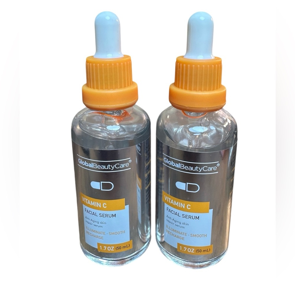 Global Beauty Care Vitamin C Facial Serum ~2 Bottles~ NEW